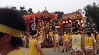 平成27年 魚吹八幡神社 秋季例祭 本宮【余子浜 檀尻】宮入り出発  2015.10.22