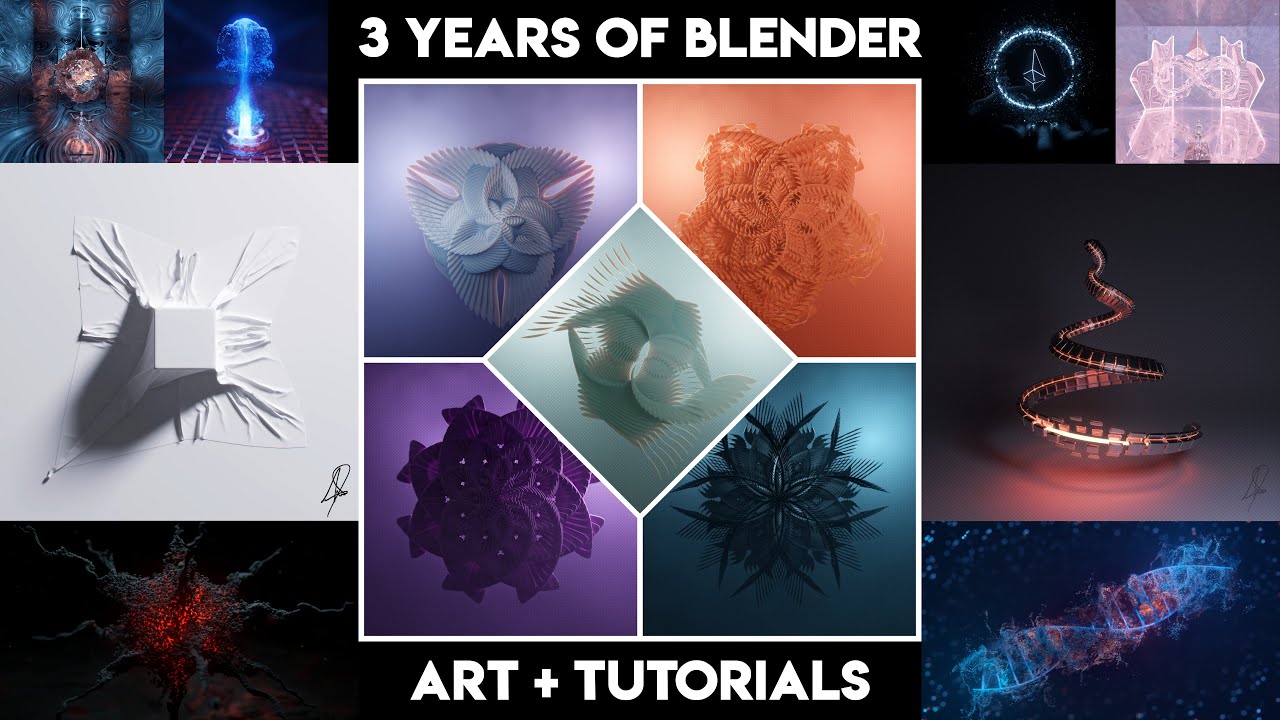 My 3 Year Blender Progression Youtube