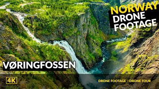Majestic waterfall Voringfossen, Norway