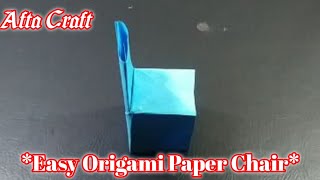 How to make an Origami Chair | Origami Chair Making | Origami Furniture | Afta Craft