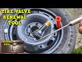 Car Tire Valve Stem Renewal - Without Removing the Tire