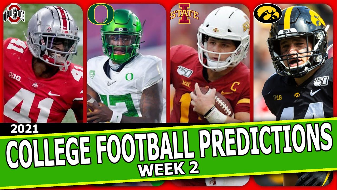 College Football Predictions Week 2 - YouTube