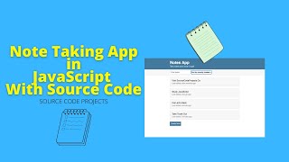 Note Taking App in JavaScript With Source Code HD 1080p