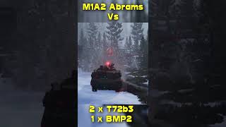 US ARMY M1A2 ABRAMS DESTROYS RUSSIAN T72's & BMP2 #shorts