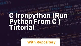C ironpython run python from c tutorial