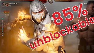 85% Unblockable Scorpion Combo (Jax Kameo) MORTAL KOMBAT 1