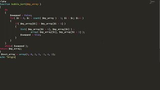 PHP Searching and Sorting Algorithm: Bubble sort | Chill [Code Relax]