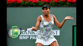 BNP Paribas Open 2018: Venus Williams vs. Carla Suarez Navarro | Highlights