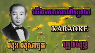 ជើងមេឃពណ៍ស្វាយ ( ភ្លេងសុទ្ធ ) Karaoke Sing Along