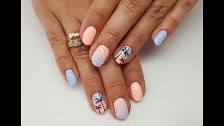 PALM TREE NAIL ART - PALEMKI NA PAZNOKCIACH