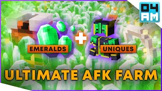 THE ULTIMATE AFK EMERALD, UNIQUE & EXP FARM BUILD For Apocalypse Plus in Minecraft Dungeons UPDATED