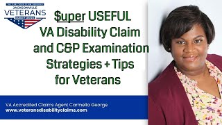 🤯 USEFUL VA Disability Claim Strategy & Tips w/ Accredited VA Claims Agent Carmella George #veterans
