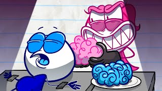 BLUE vs PINK Cottoncandy! -in- "Stop, Cotton, Roll" | Pencilmation