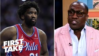 FIRST TAKE | Shannon Sharpe DESTROYs Joel Embiid for calling out Sixers fans aft