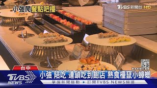 小強「陪吃」連鎖吃到飽店 熟食檯竄小蟑螂｜TVBS新聞