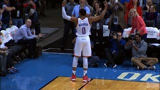 Russell Westbrook Scores and Assists on 20 Straight Points for OKC