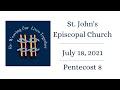 St. John's Sunday Service July 18th, 2020