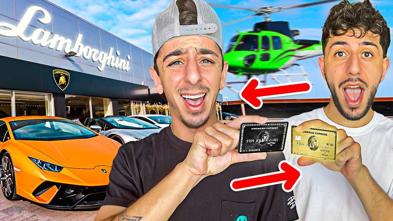 Swapping Credit Cards with my Brother! **NO LIMIT**