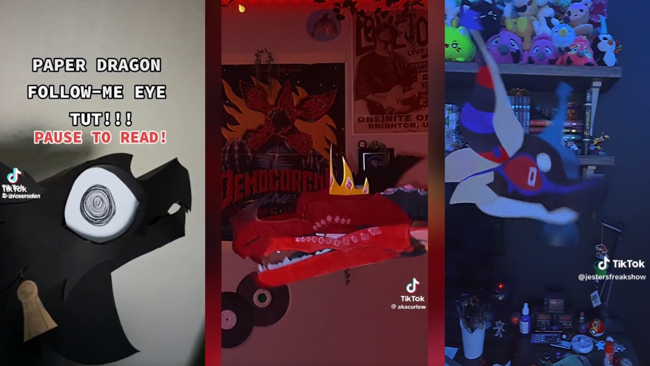 Paper Dragon Puppet Compilation 12 Youtube