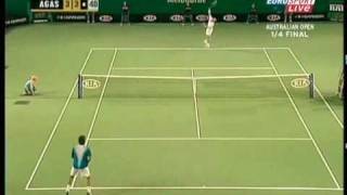[HL] Roger Federer vs. Andre Agassi 2005 Australian Open [QF]