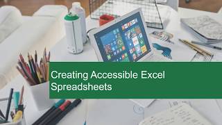 Creating Accessible Excel Spreadsheets
