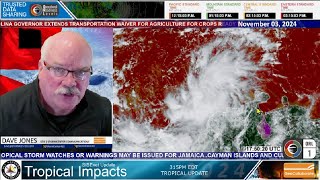 20241103A Tropical Update PTC18 Could Become Rafael Soon Update at 4pm ET Coming