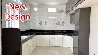 Elegant Modular Kitchen Design / 10*16 Size Kitchen with Dining / Waterproof Plywood Cabinets