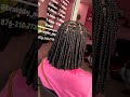 bantu knot knotless braids.