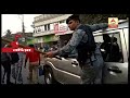 black flags greets kailash vijayvargiya in shantipur