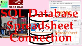 Node-RED SQL Database Spreadsheet Connection!
