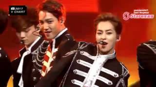 170408 The 5th V Chart Awards EXO Lotto + Monster