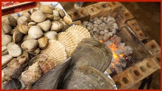 The Pocha is back! Enjoy 200% grilled clams by burning charcoal in the home pocha oven!