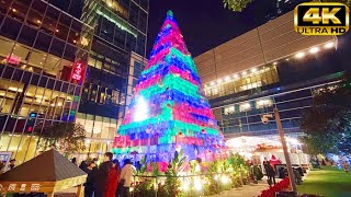 上海圣诞节夜市4K|Shanghai Christmas Night|安义夜巷|上海夜景4K|静安寺商圈|南京西路夜景|Shanghai Green Escape Walk Tour 2020