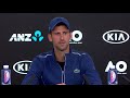 novak djokovic s emotional press conference 4r australian open 2018