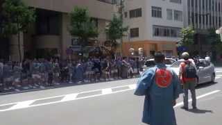 椙森神社　例大祭２０１５　大神輿町内渡御　人形町三丁目西町会　引き継ぎ待ち　２０１５．５．１５