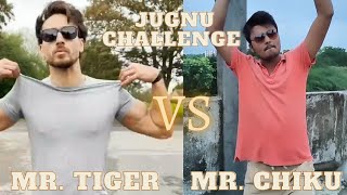 #shorts Tiger Shroff vs Mr. Chiku😂😂😂. Who Did JUGNU CHALLENGE Better 🤔😂???
