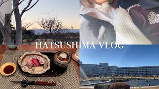 vlog ）クリスマス旅行in初島🎅🏻♡ グランドエクシブ初島クラブ、初島観光、おすすめ初島グルメ、熱海名物🥣