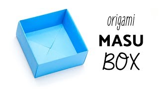 Easy Origami Masu Box Tutorial - Easiest Method - Paper Kawaii