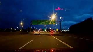 [4K UHD] Dusk Drive Through Richmond, BC - Highway 99 (Southbound)