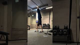 Handstand Push Ups getting easy #calisthenics #CalisthenicsJourney #HandstandPushup #motivation