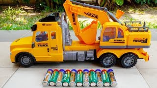 포크레인 덤프트럭 중장비 장난감 무선조종 놀이 전동차 장난감 놀이 Excavator Truck for Kids Car toys