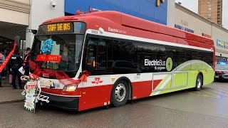 TTC 2024 New Flyer XE40 NG 6033 at Sheridan Mall Walmart for Stuff the Bus Event