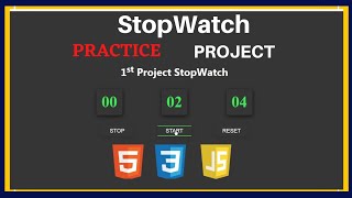 HTML CSS JavaScript Project For Beginners: Build a Stop Watch using html css & JS