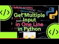 Take Multiple input in Single line in Python #Shorts