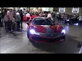 crazy ferrari sf90 w straight pipe in monaco insane tunnel sounds flames start up u0026 sounds