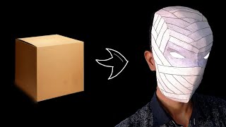 how to make moon knight mask at home step by step with cardboard | Mr US craft