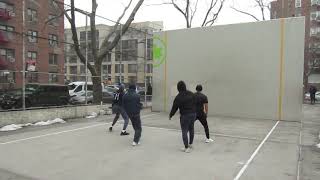 175 Park - Paul \u0026 Hans vs Alexey \u0026 Eddie - Doubles Steamball Filmed By Handball Social - 2.15.2025