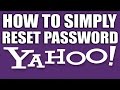 How to Simply Reset Yahoo Email Password - Yahoo Email Services