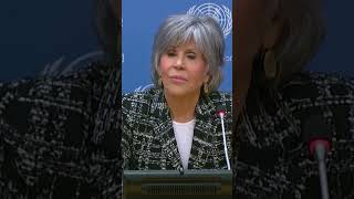 'We're pooping in our kennel,' Jane Fonda says at ocean treaty talks