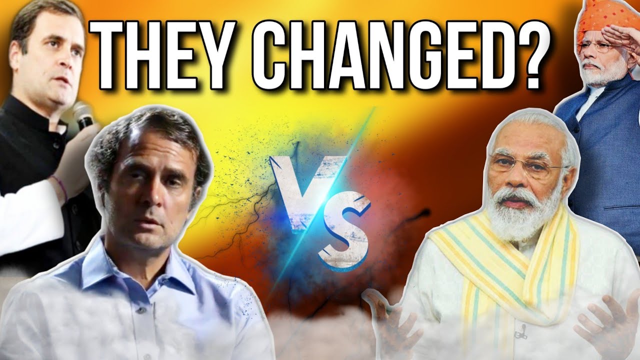 Rahul Gandhi V/s PM Modi - How They Changed In 10 Years! - YouTube